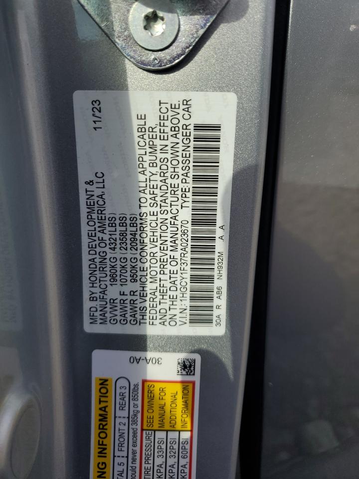 1HGCY1F37RA023670 2024 HONDA ACCORD - Image 12