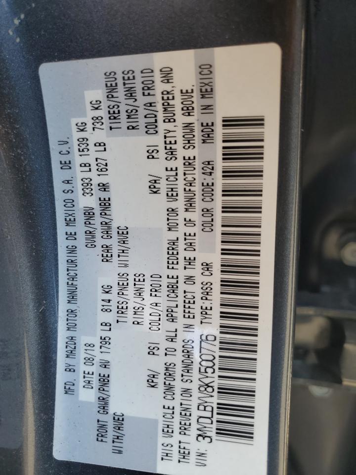 3MYDLBYV8KY500776 2019 Toyota Yaris L