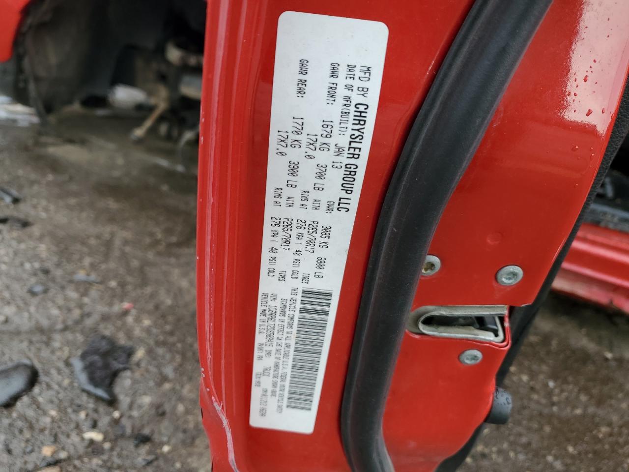 2013 Ram 1500 Slt VIN: 1C6RR6LT2DS589415 Lot: 62602494