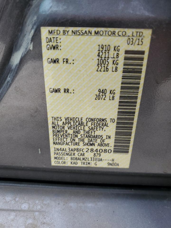 1N4AL3AP8FC284080 2015 Nissan Altima 2.5