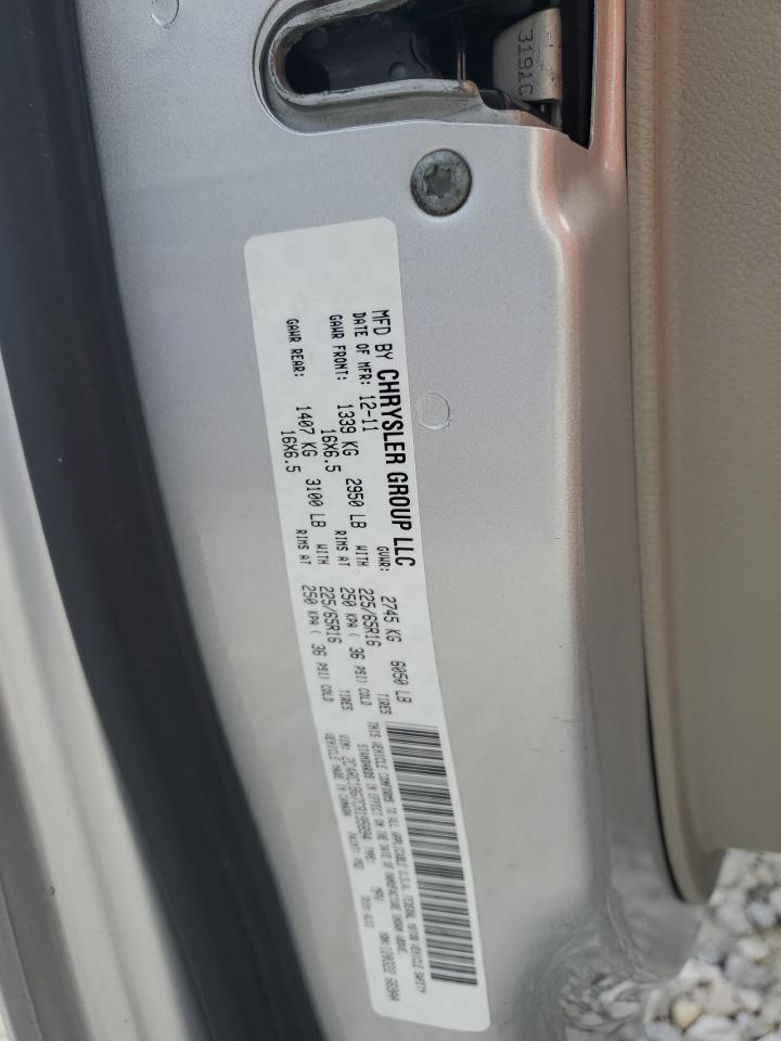 2012 Chrysler Town & Country Touring VIN: 2C4RC1BG7CR195894 Lot: 64448764