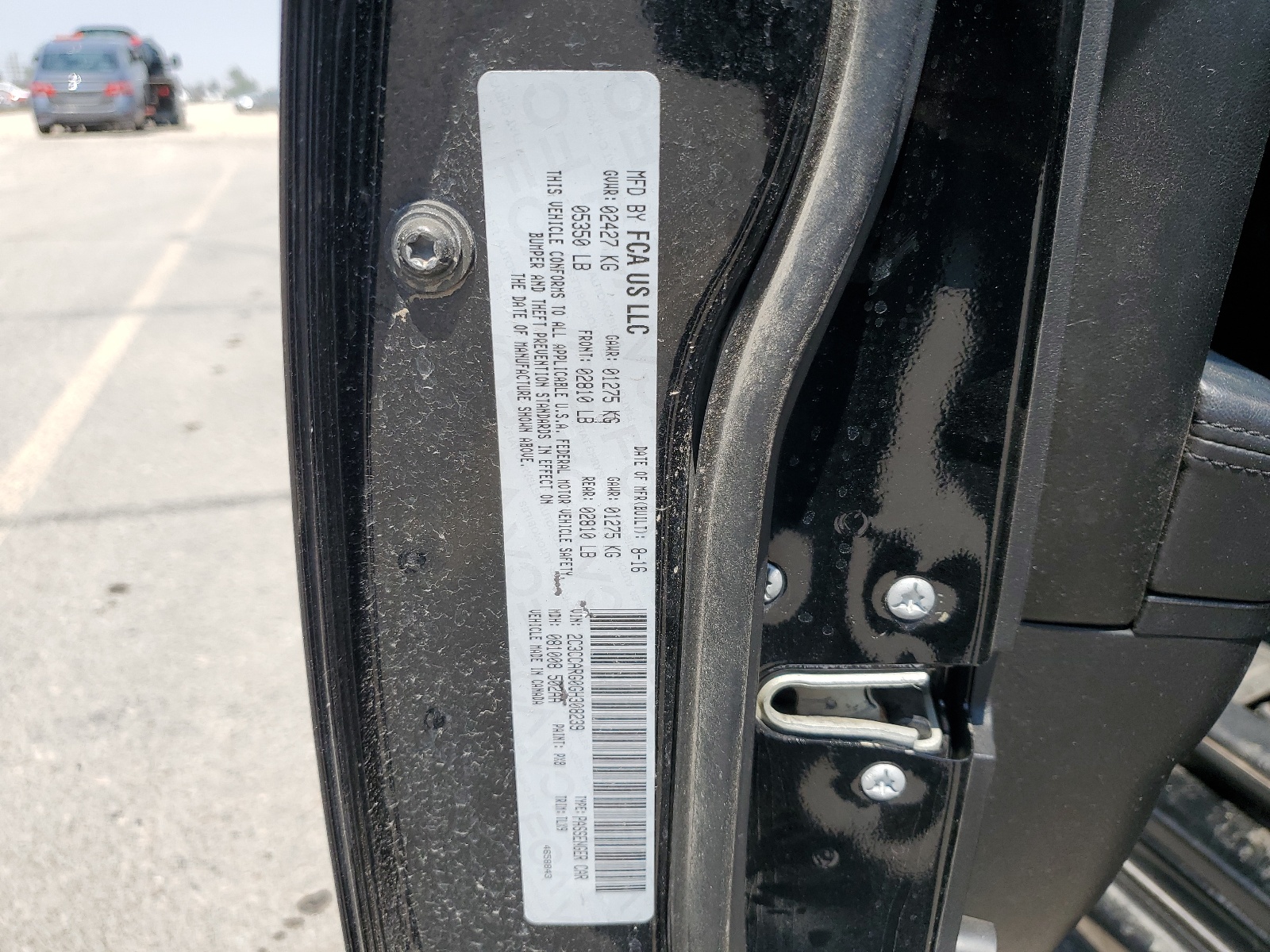 2C3CCARG0GH308239 2016 Chrysler 300 Limited