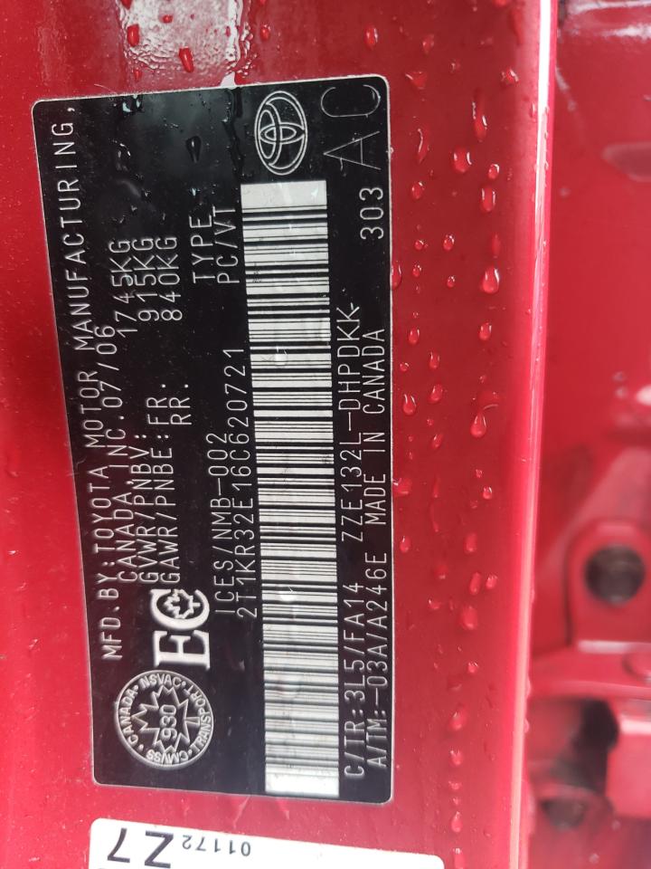 2T1KR32E16C620721 2006 Toyota Corolla Matrix Xr