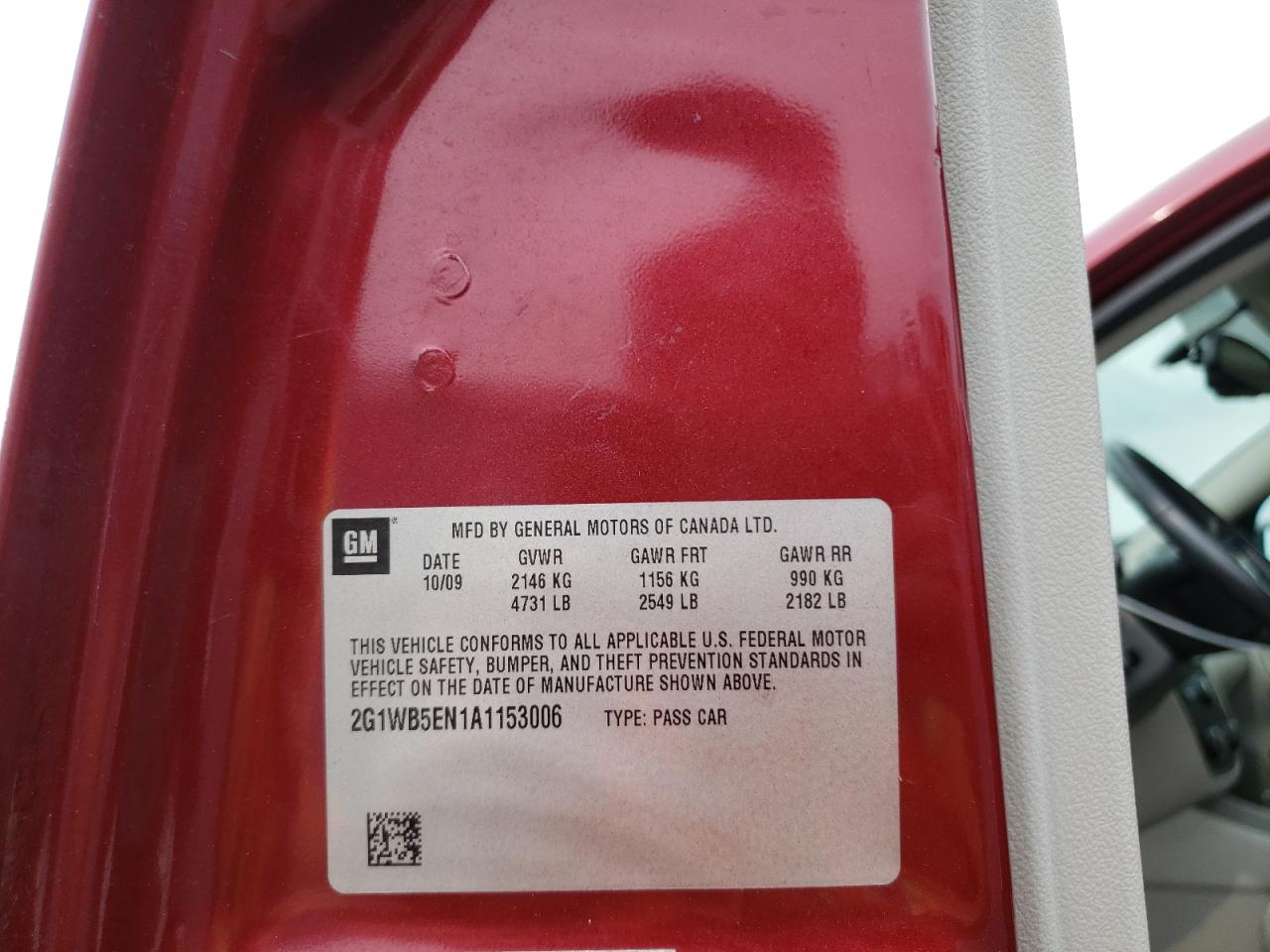 2008 Chevrolet Impala Ltz VIN: 2G1WU583781319544 Lot: 64395064