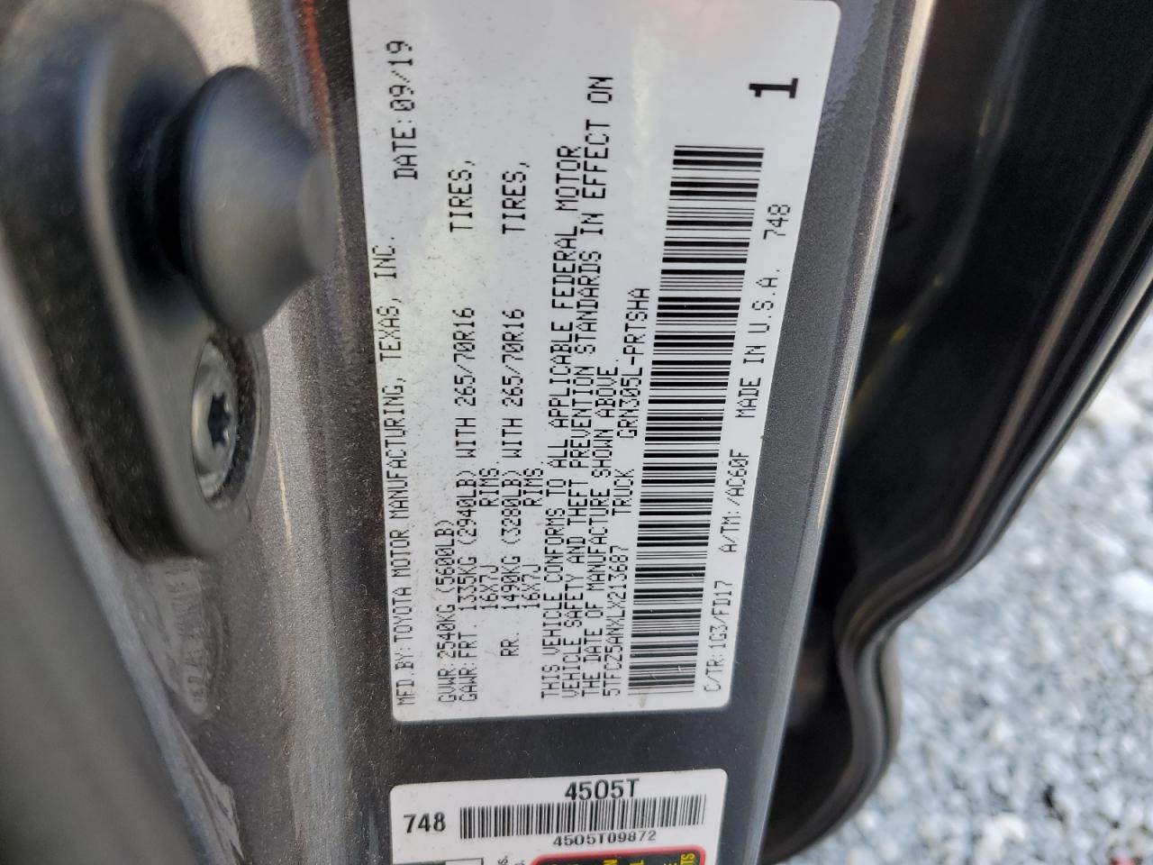 2020 Toyota Tacoma Double Cab VIN: 5TFCZ5ANXLX213687 Lot: 64136504