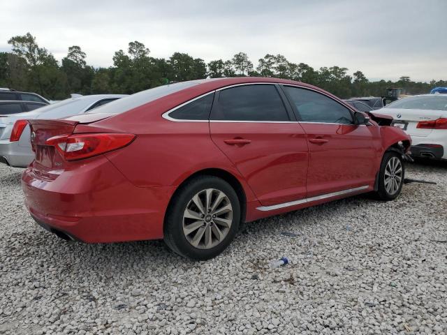 Sedans HYUNDAI SONATA 2017 Czerwony