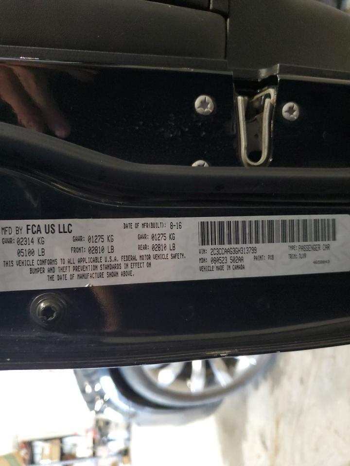 2016 Chrysler 300 Limited VIN: 2C3CCAAG3GH313799 Lot: 65197004