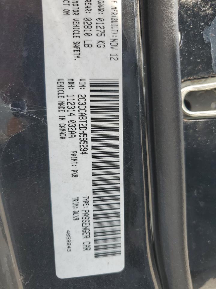 2013 Chrysler 300 S VIN: 2C3CCABT2DH595294 Lot: 63612484