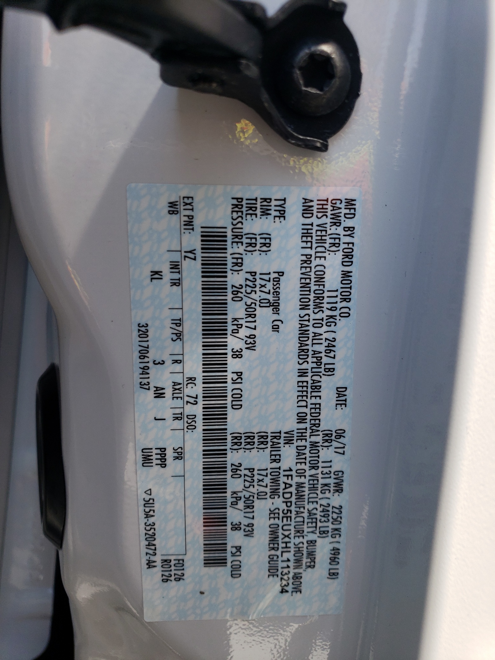 1FADP5EUXHL113234 2017 Ford C-Max Se