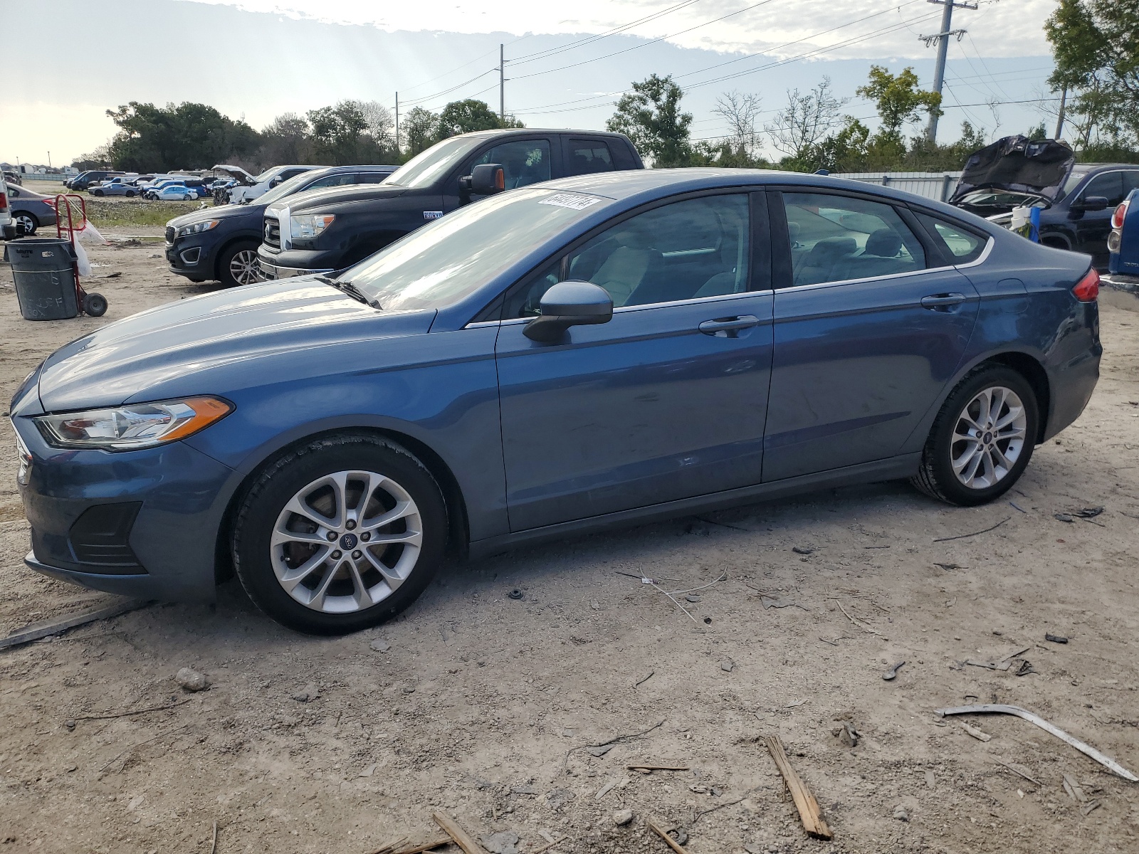 2019 Ford Fusion Se vin: 3FA6P0HD7KR245254