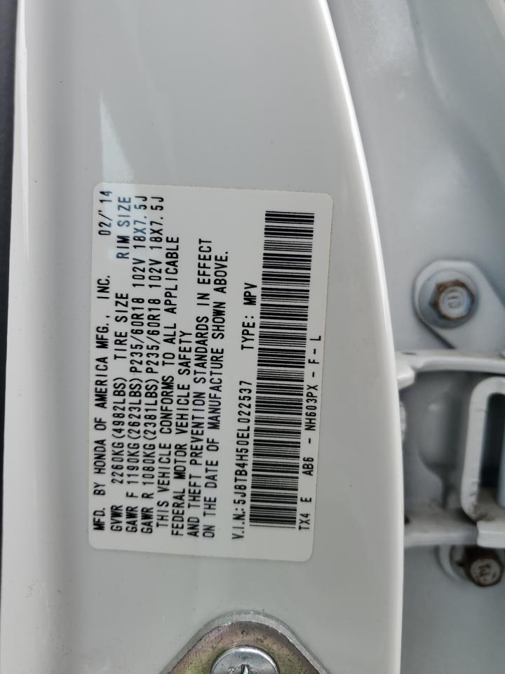 5J8TB4H50EL022537 2014 Acura Rdx Technology