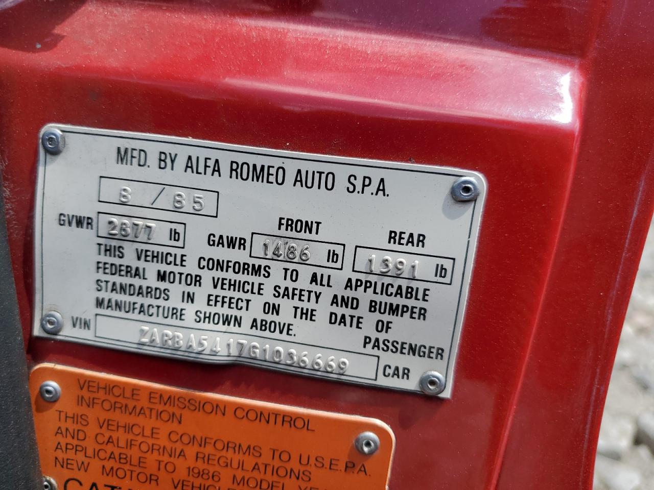 1986 Alfa Romeo Giulia - Image 12