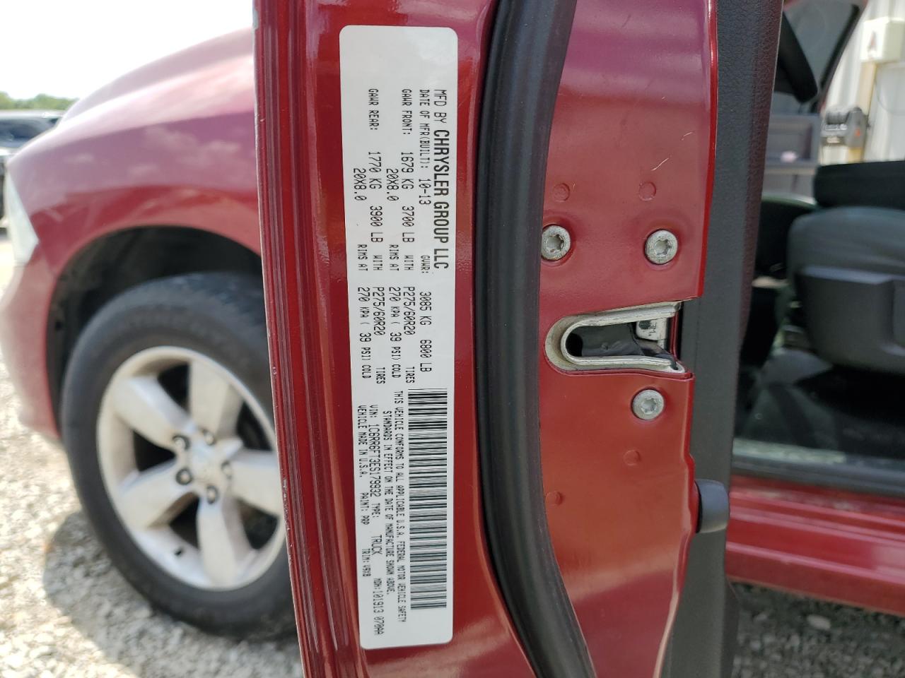 2014 Ram 1500 St VIN: 1C6RR6FT3ES179932 Lot: 62806804