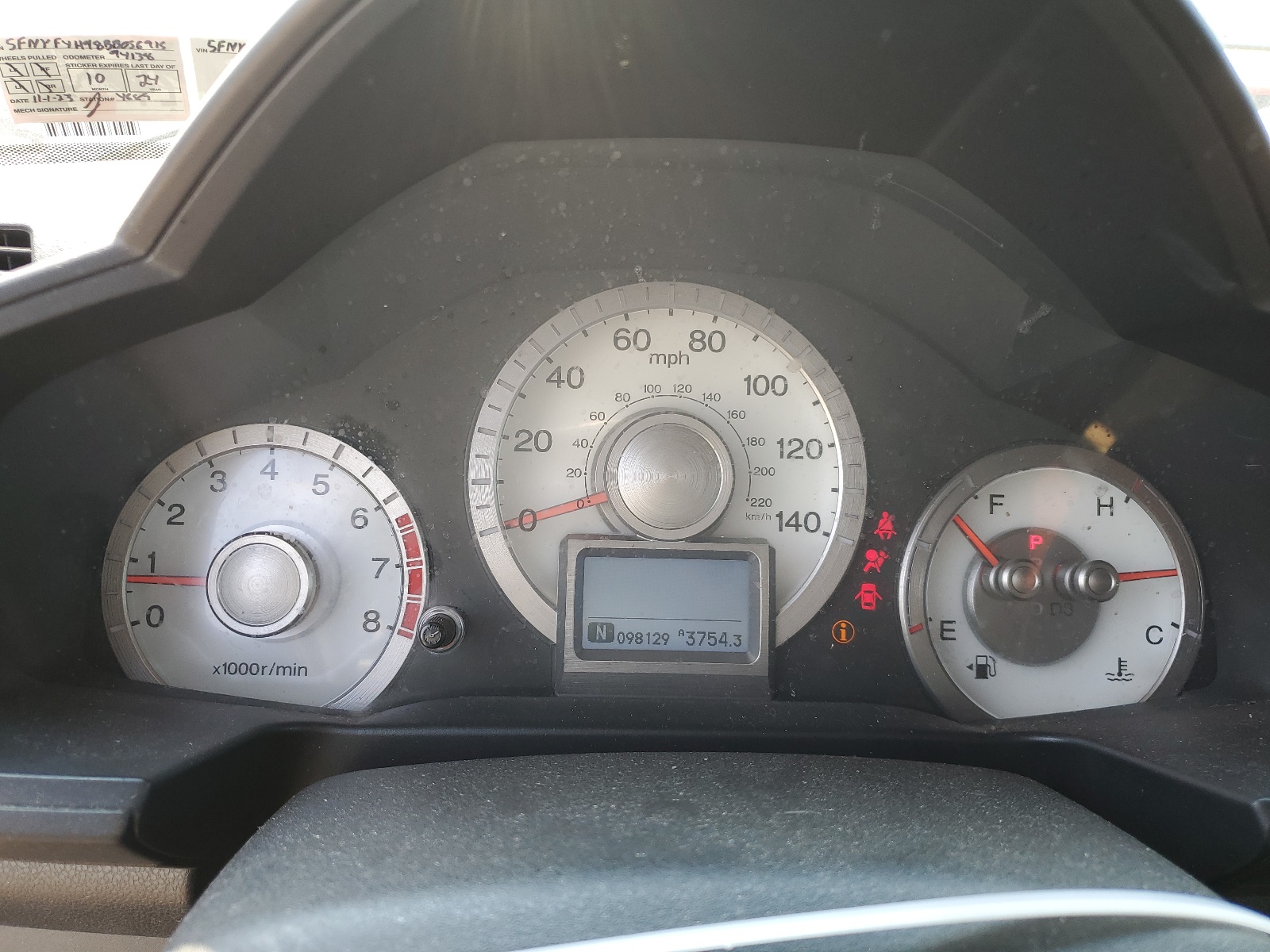 5FNYF4H98BB056915 2011 Honda Pilot Touring