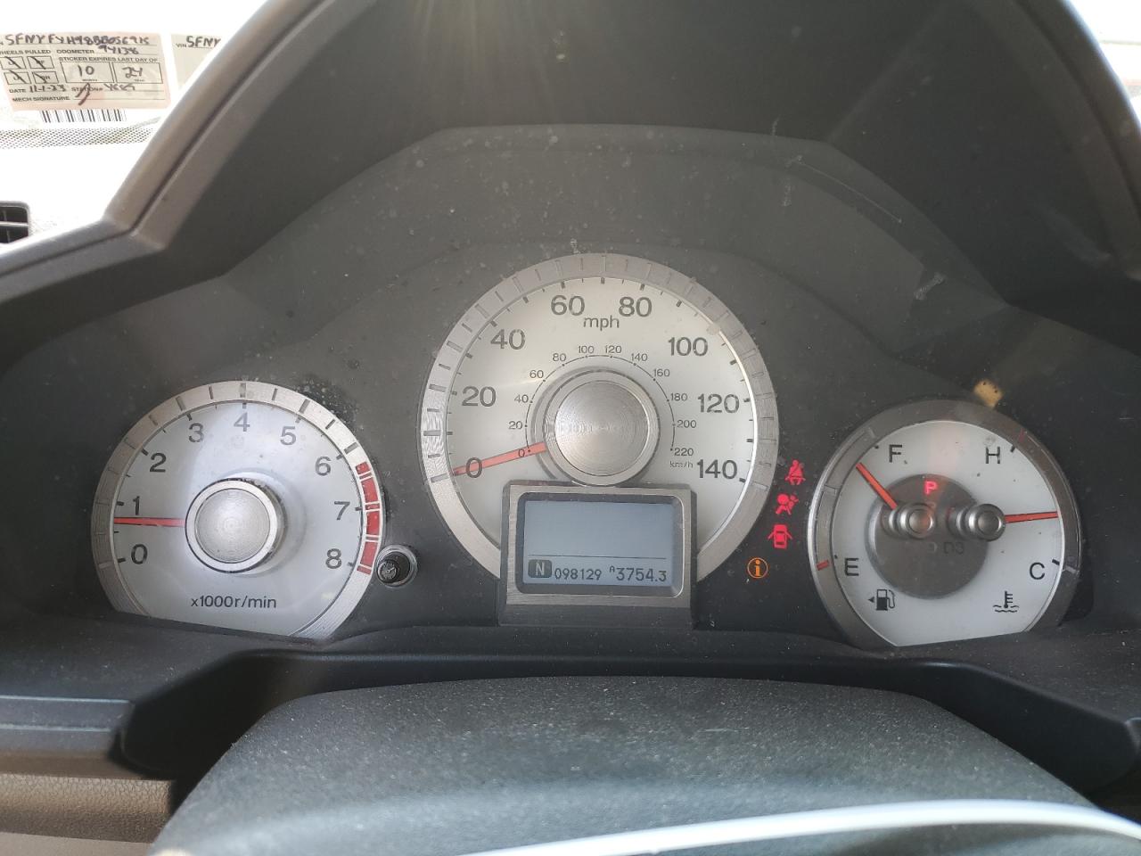 2011 Honda Pilot Touring VIN: 5FNYF4H98BB056915 Lot: 63403934