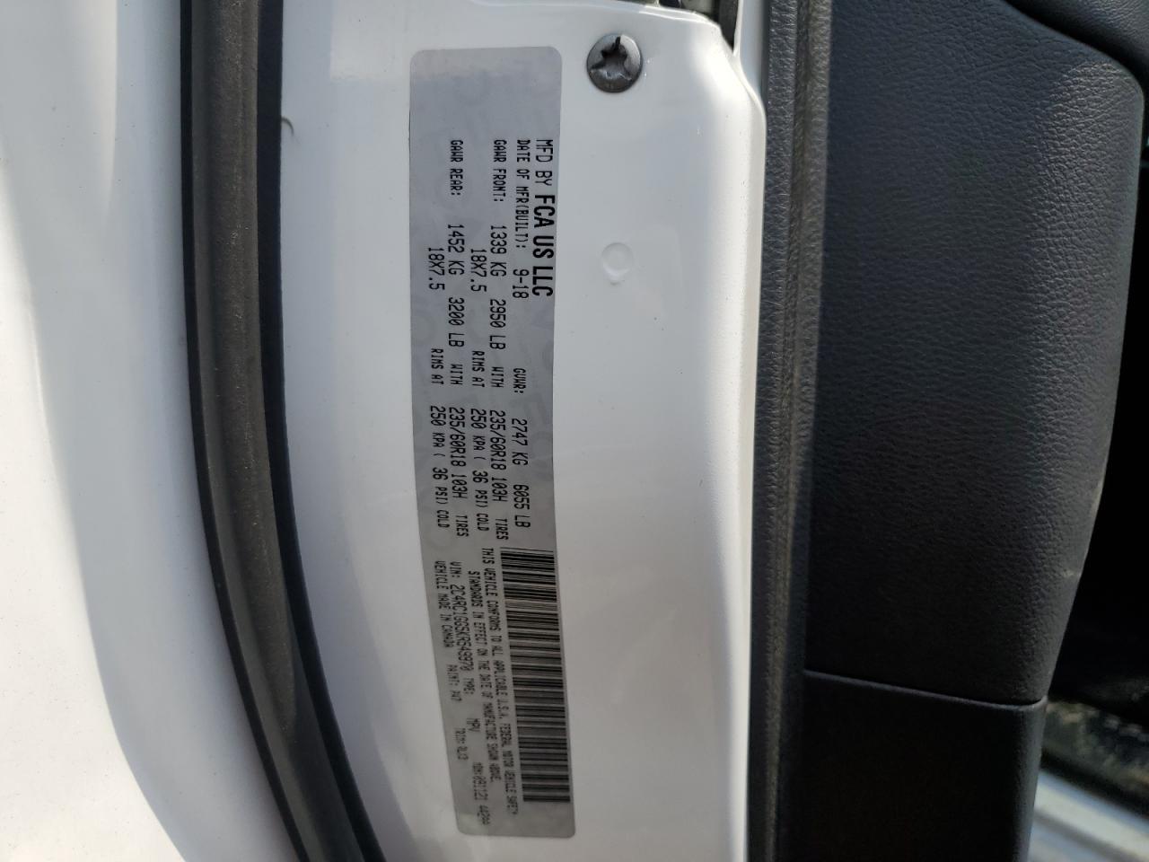 2019 Chrysler Pacifica Limited VIN: 2C4RC1GG5KR549970 Lot: 63107454