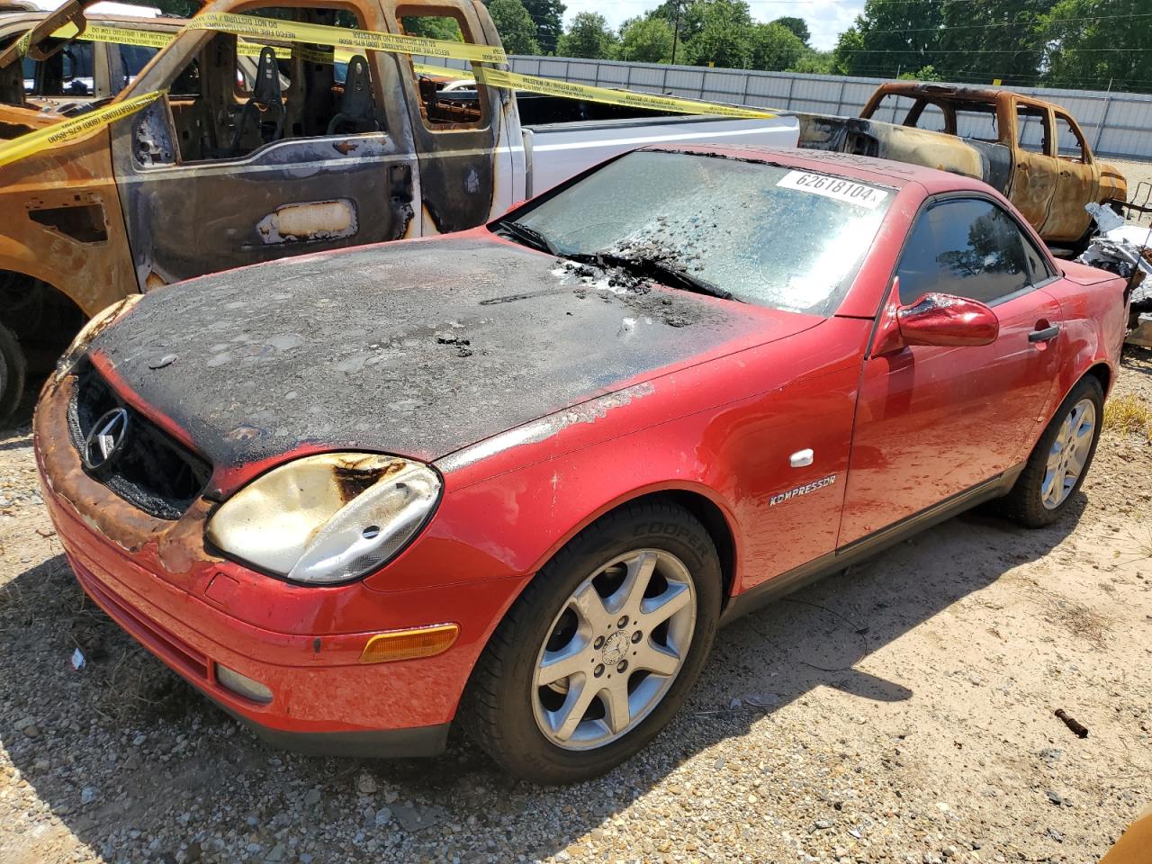 1999 Mercedes-Benz Slk 230 Kompressor VIN: WDBKK47F6XF096274 Lot: 62618104