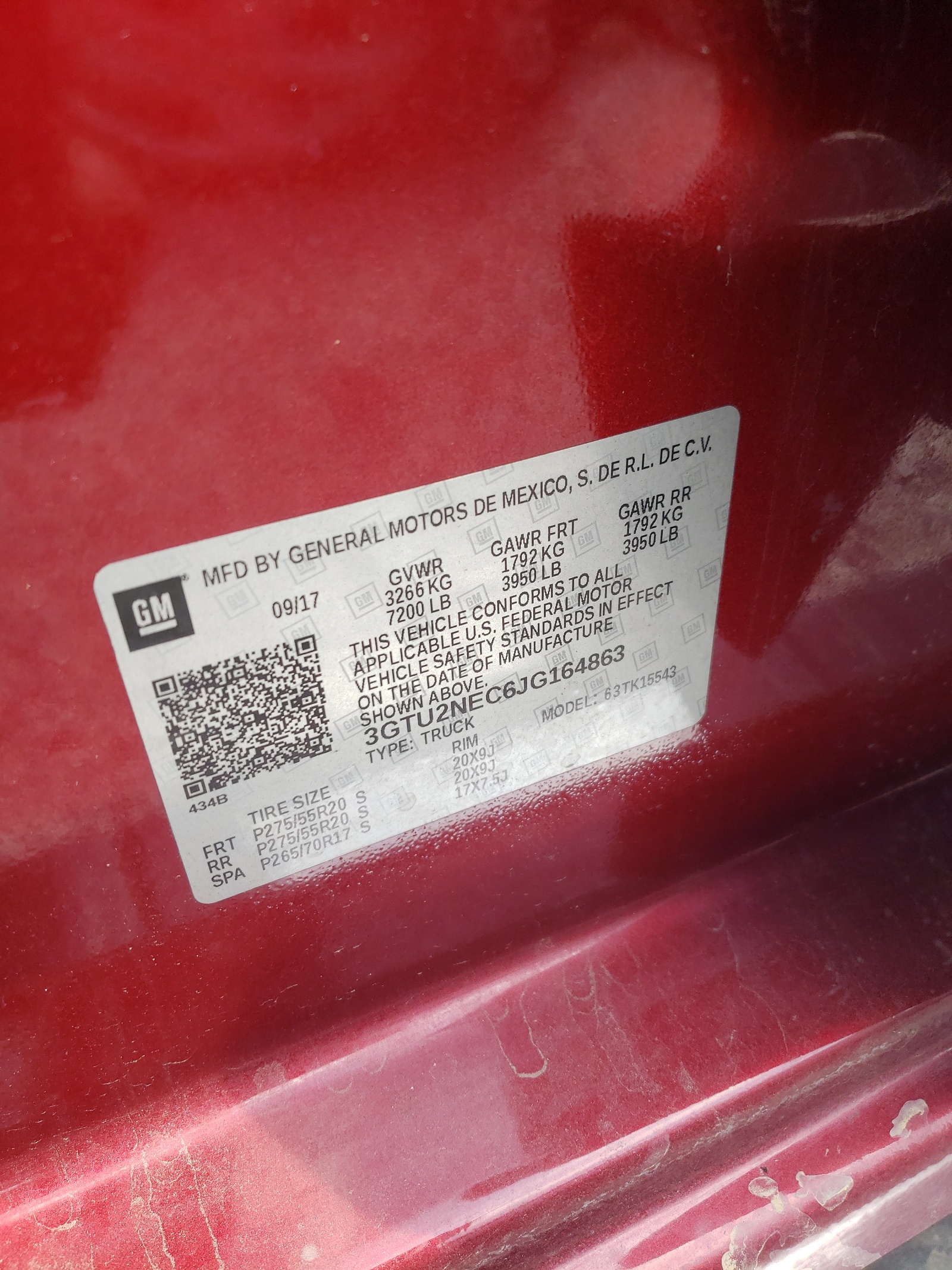 3GTU2NEC6JG164863 2018 GMC Sierra K1500 Slt