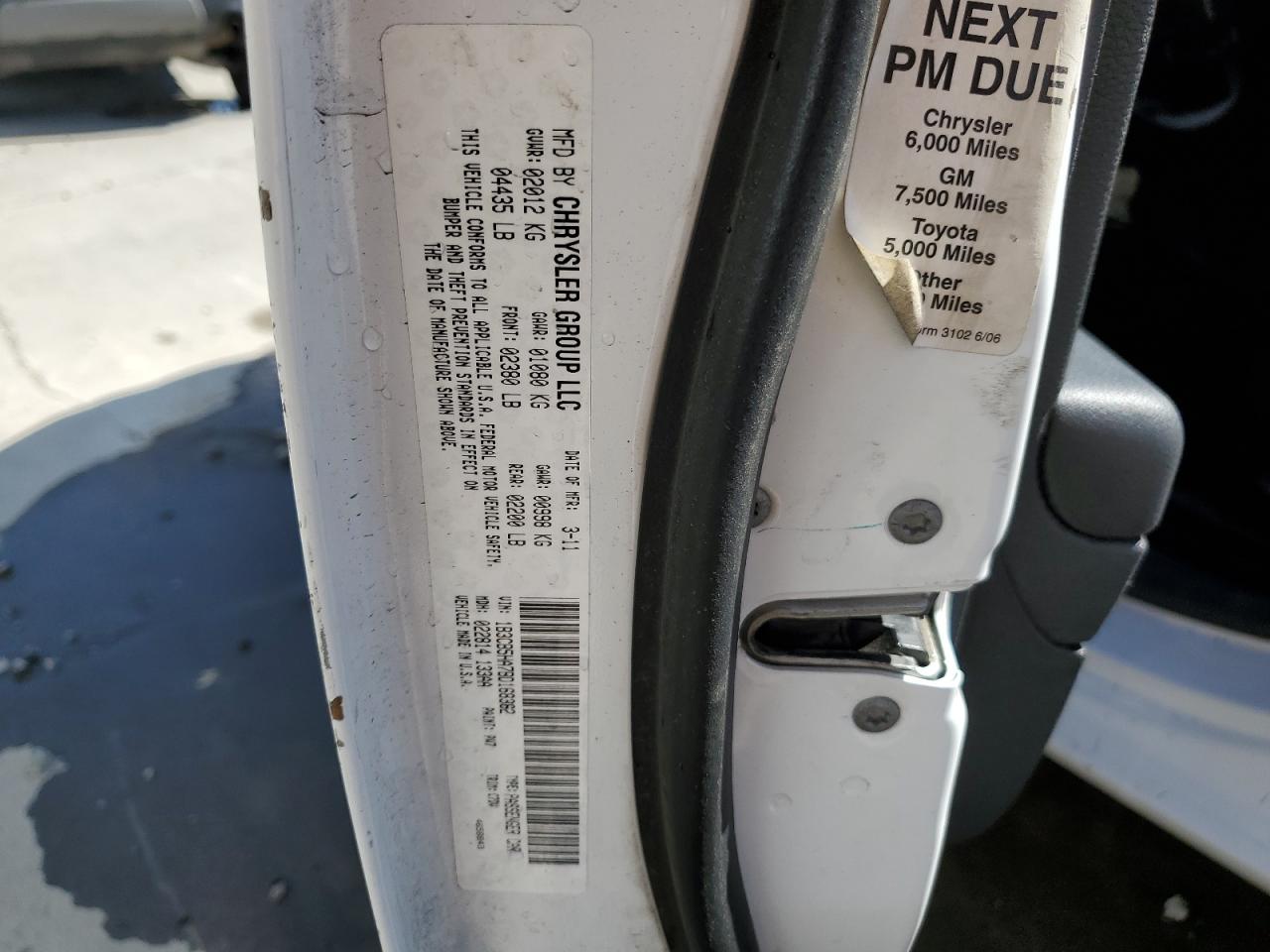 2011 Dodge Caliber Heat VIN: 1B3CB5HA7BD168362 Lot: 62889895
