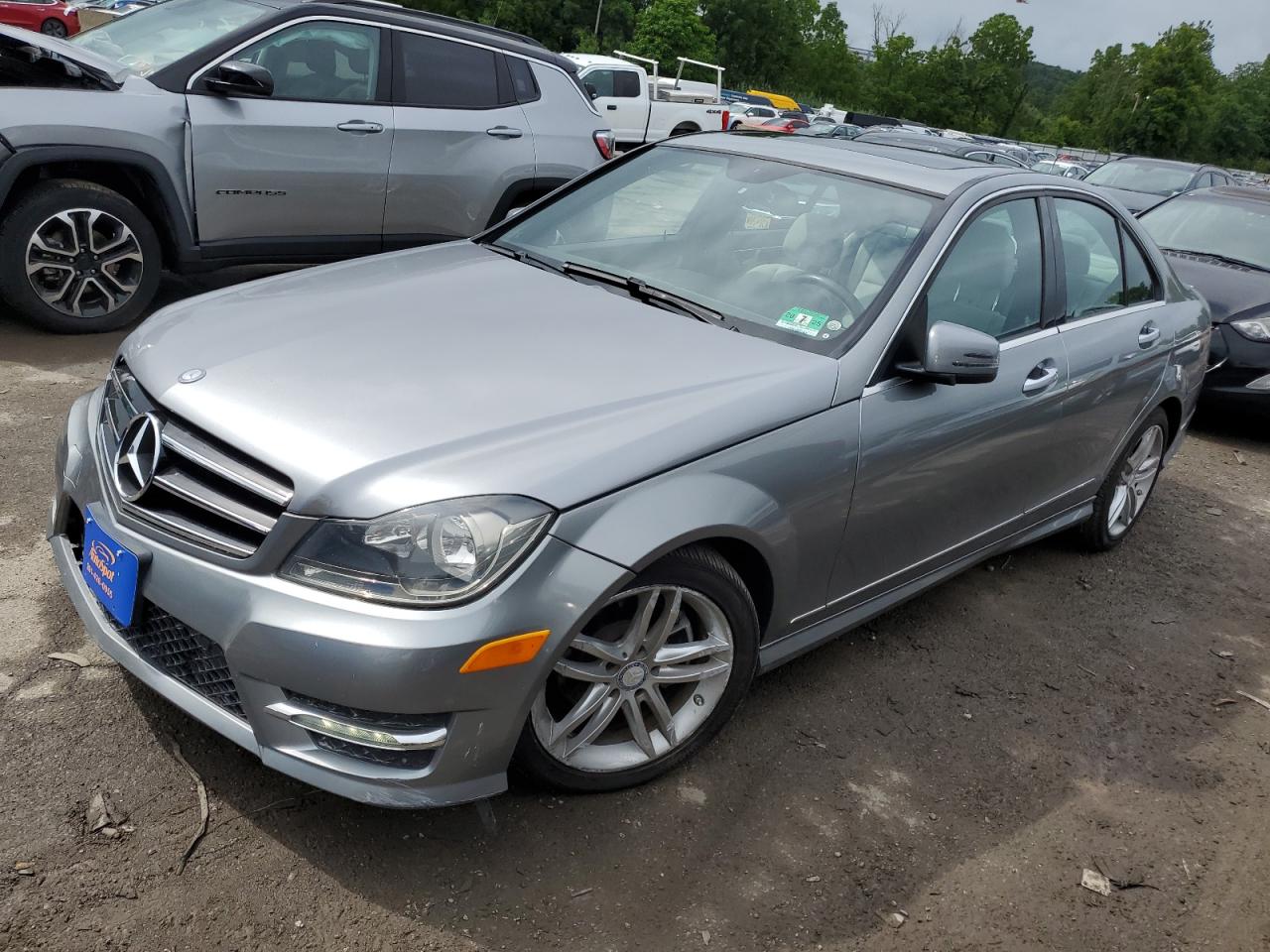 2014 Mercedes-Benz C 250 silver null gas WDDGF4HB3EA935904 photo #1