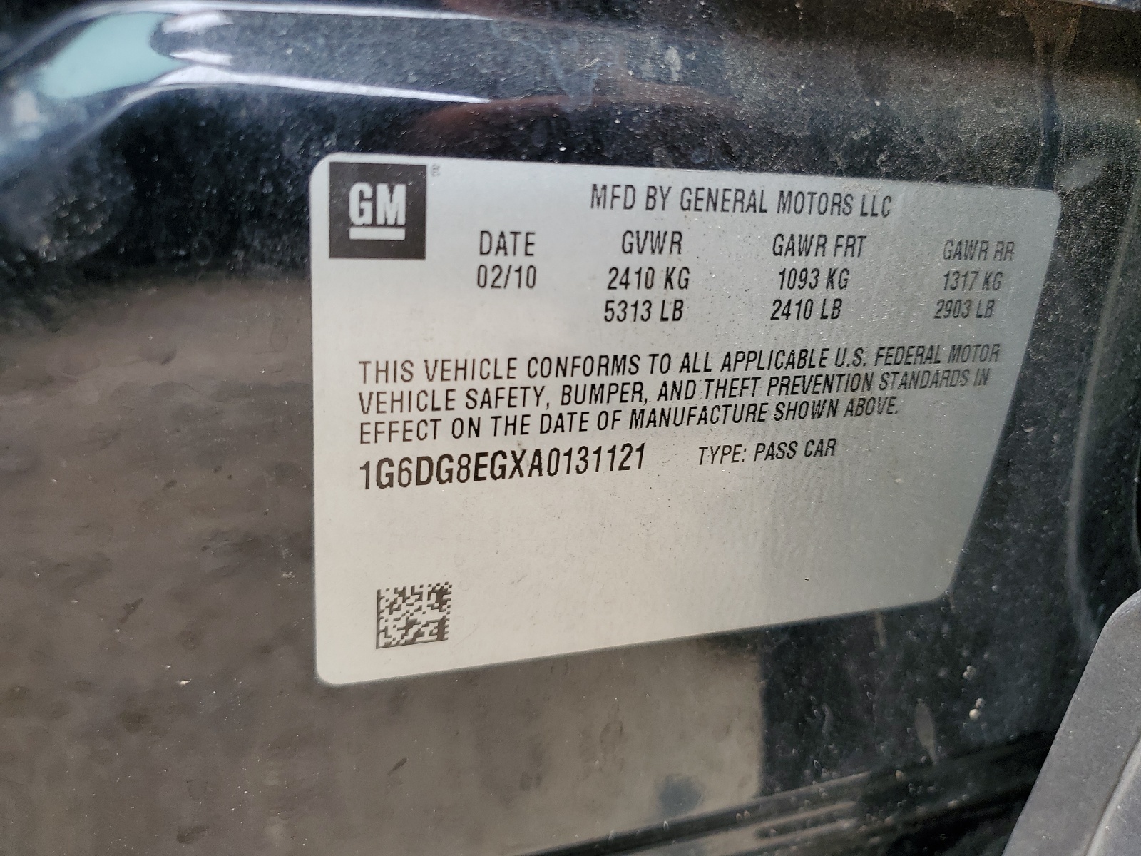 1G6DG8EGXA0131121 2010 Cadillac Cts Luxury Collection