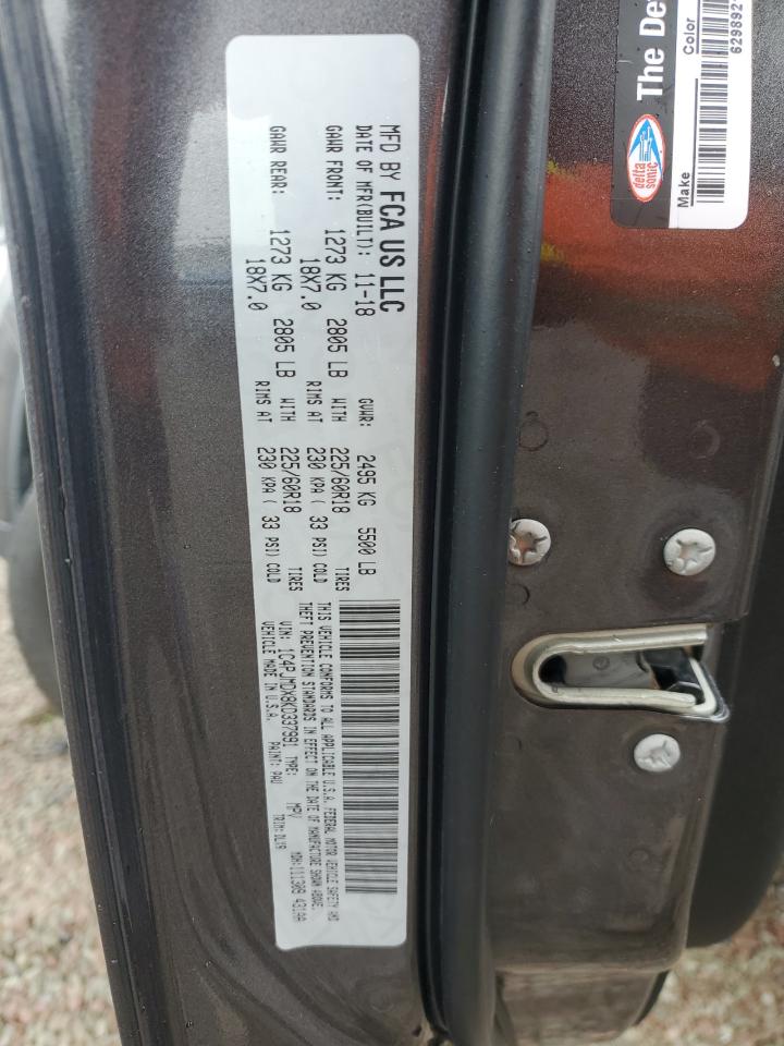 2019 Jeep Cherokee Limited VIN: 1C4PJMDX8KD337991 Lot: 62811264