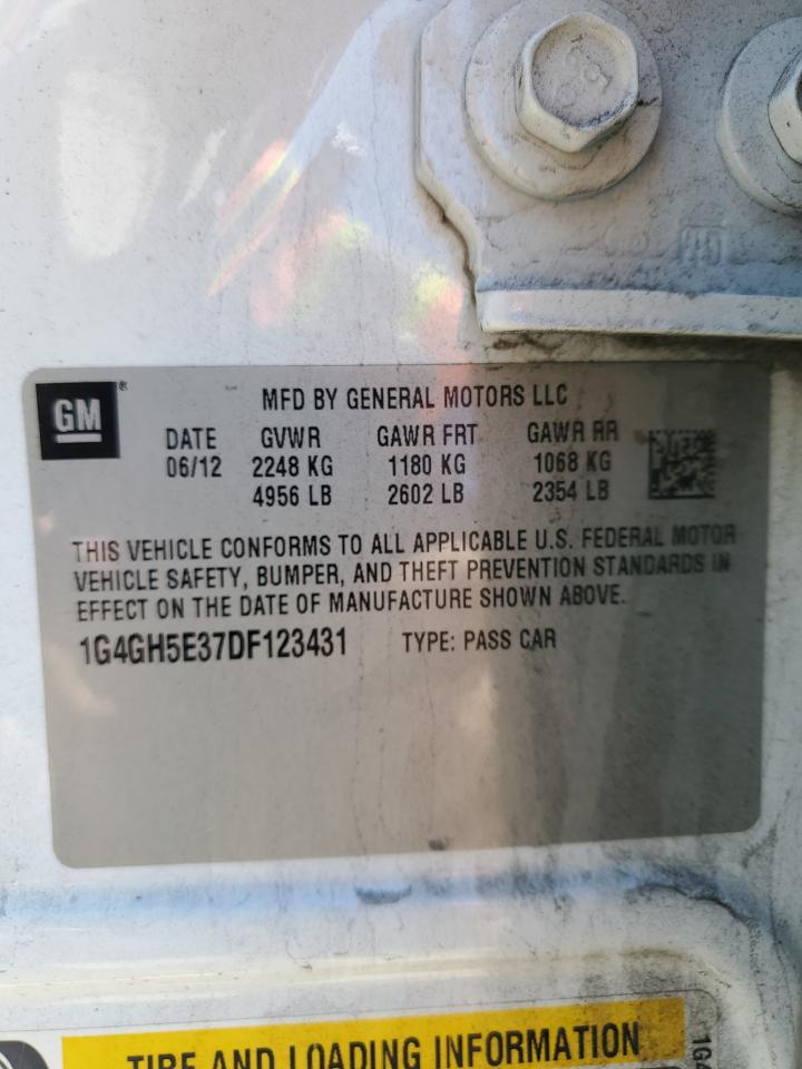 2013 Buick Lacrosse Premium VIN: 1G4GH5E37DF123431 Lot: 61910214