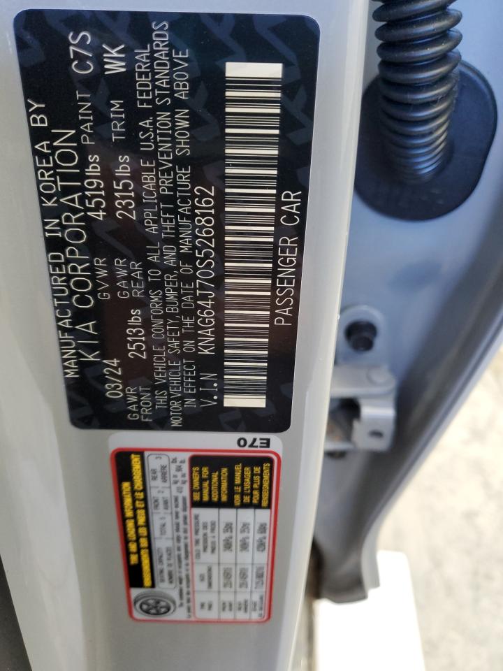 2025 Kia K5 Gt Line VIN: KNAG64J70S5268162 Lot: 63099424