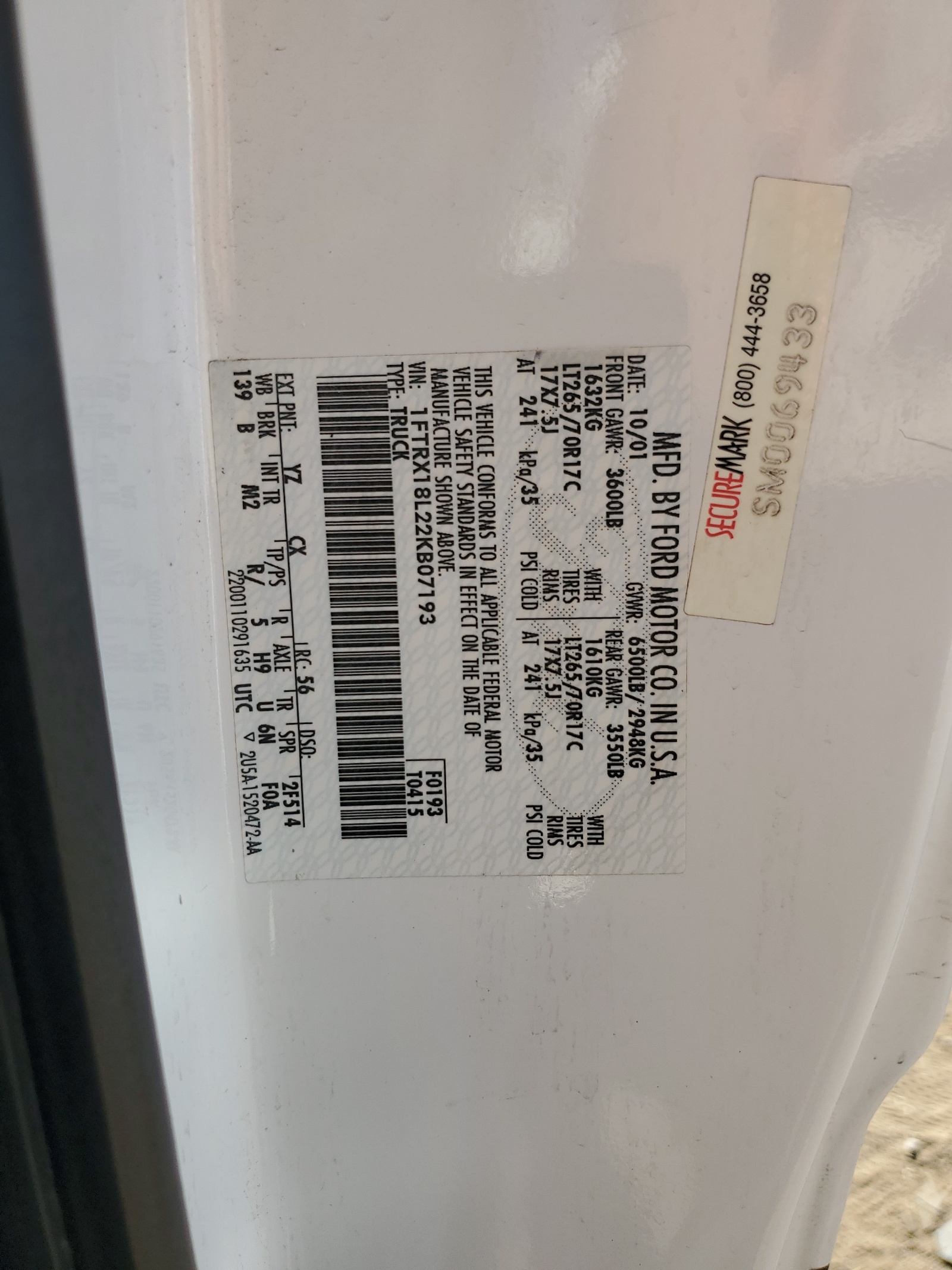 1FTRX18L22KB07193 2002 Ford F150