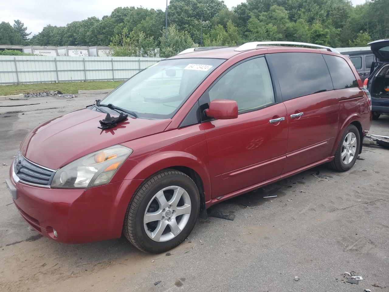 2007 Nissan Quest S VIN: 5N1BV28U47N129722 Lot: 64773424