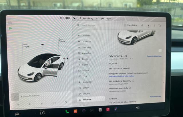  TESLA MODEL 3 2020 Білий