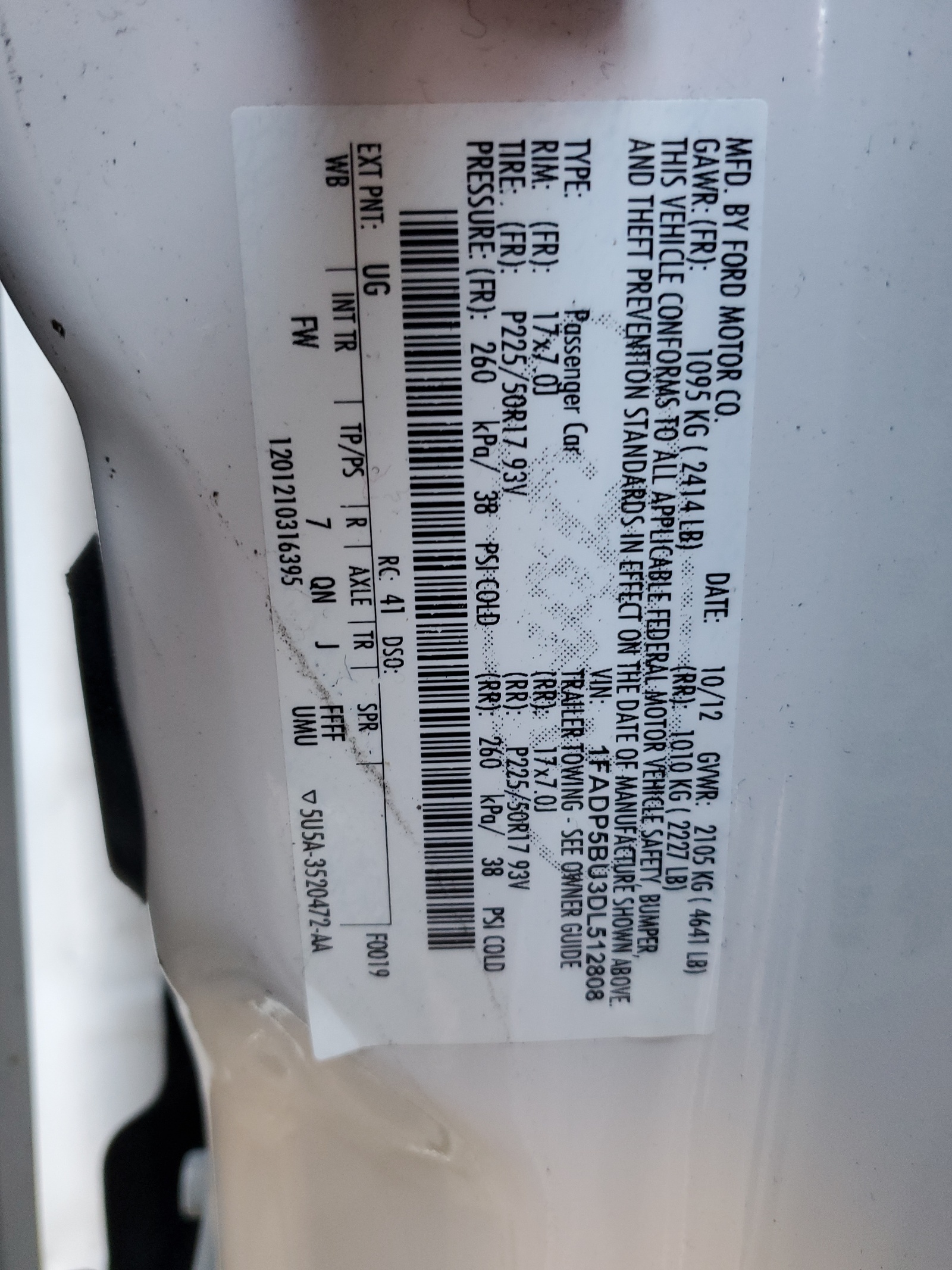 1FADP5BU3DL512808 2013 Ford C-Max Sel