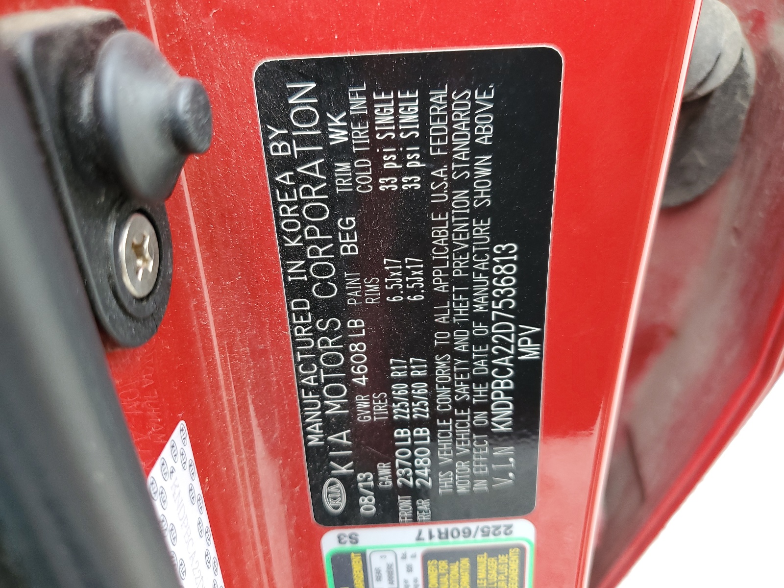 KNDPBCA22D7536813 2013 Kia Sportage Lx