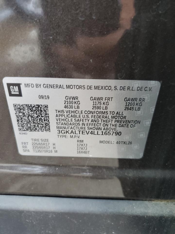 2020 GMC Terrain Sle VIN: 3GKALTEV4LL165790 Lot: 62268574