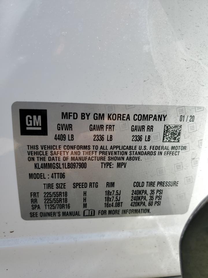 2020 Buick Encore Gx Essence VIN: KL4MMGSL1LB097900 Lot: 60858204