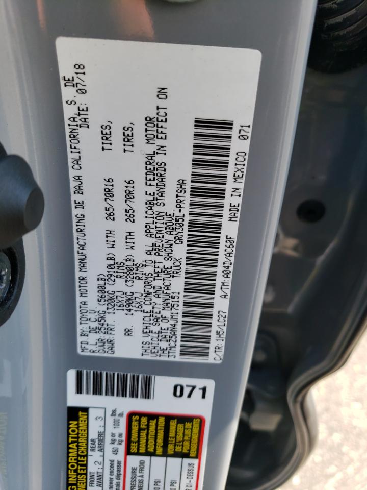 2018 Toyota Tacoma Double Cab VIN: 3TMCZ5AN4JM175151 Lot: 64842514