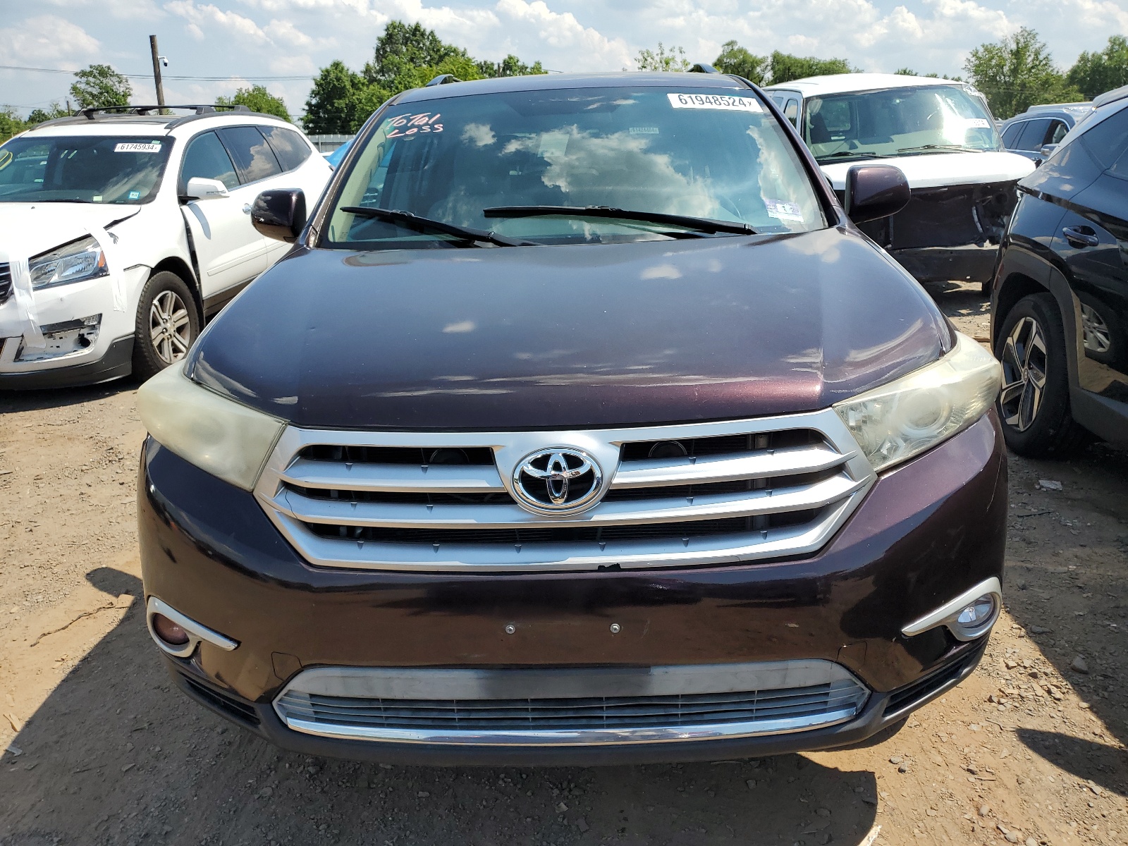 2013 Toyota Highlander Base vin: 5TDBK3EH7DS259056