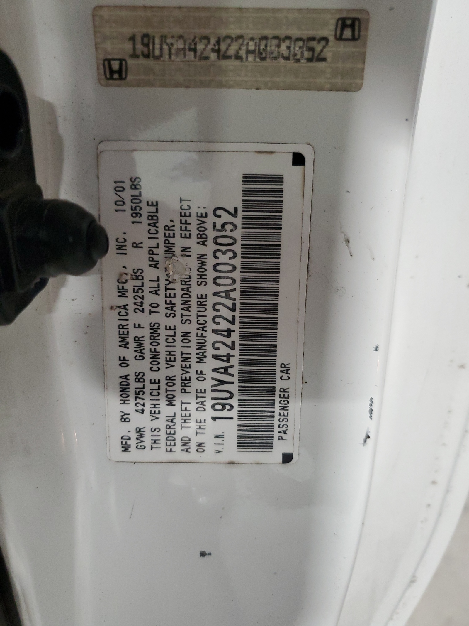 19UYA42422A003052 2002 Acura 3.2Cl