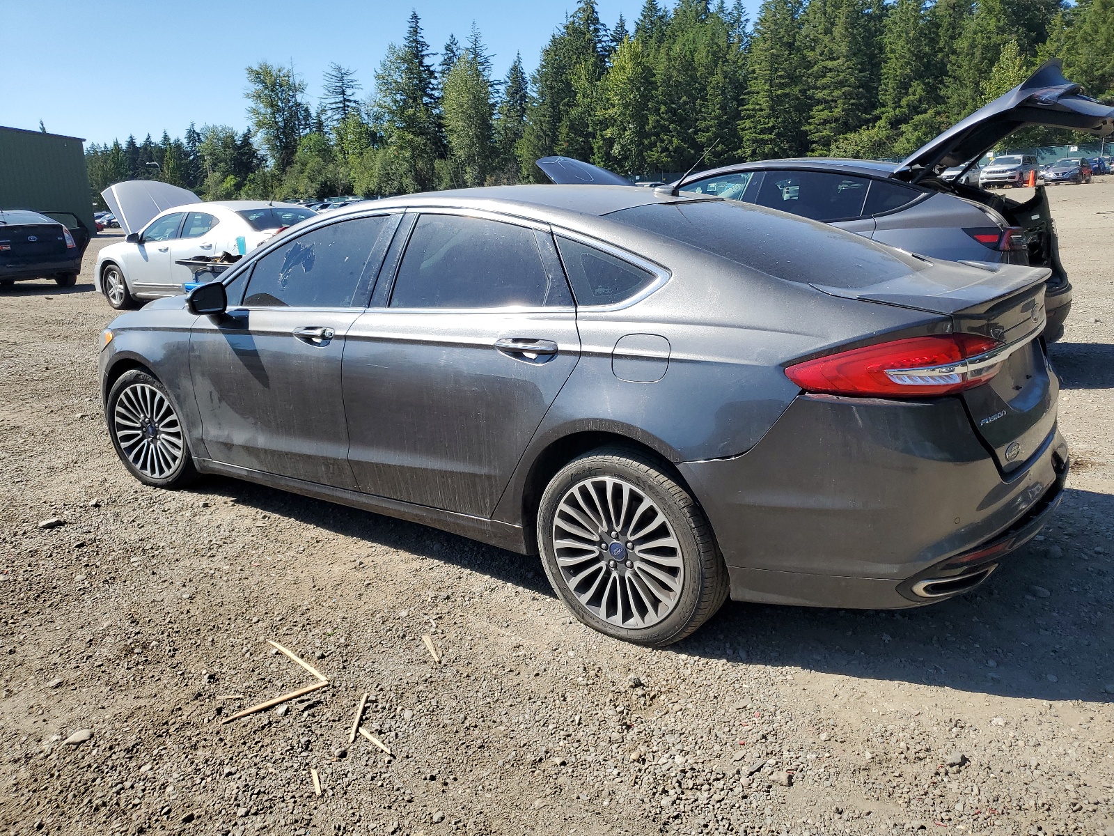 2017 Ford Fusion Titanium vin: 3FA6P0K9XHR132539