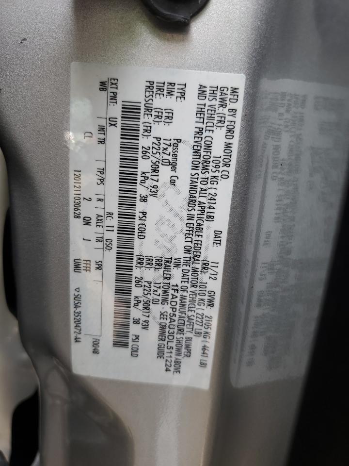 2013 Ford C-Max Se VIN: 1FADP5AU3DL511224 Lot: 65416574