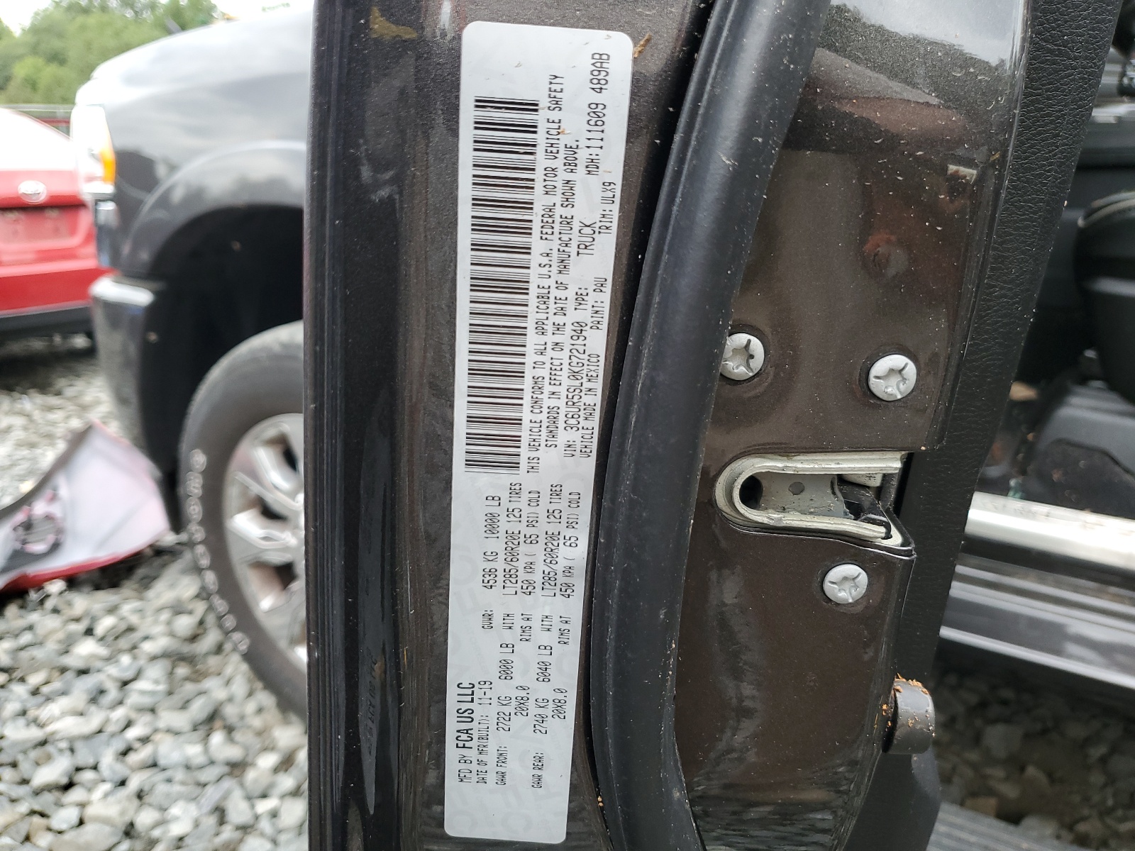 3C6UR5SL0KG721940 2019 Ram 2500 Limited