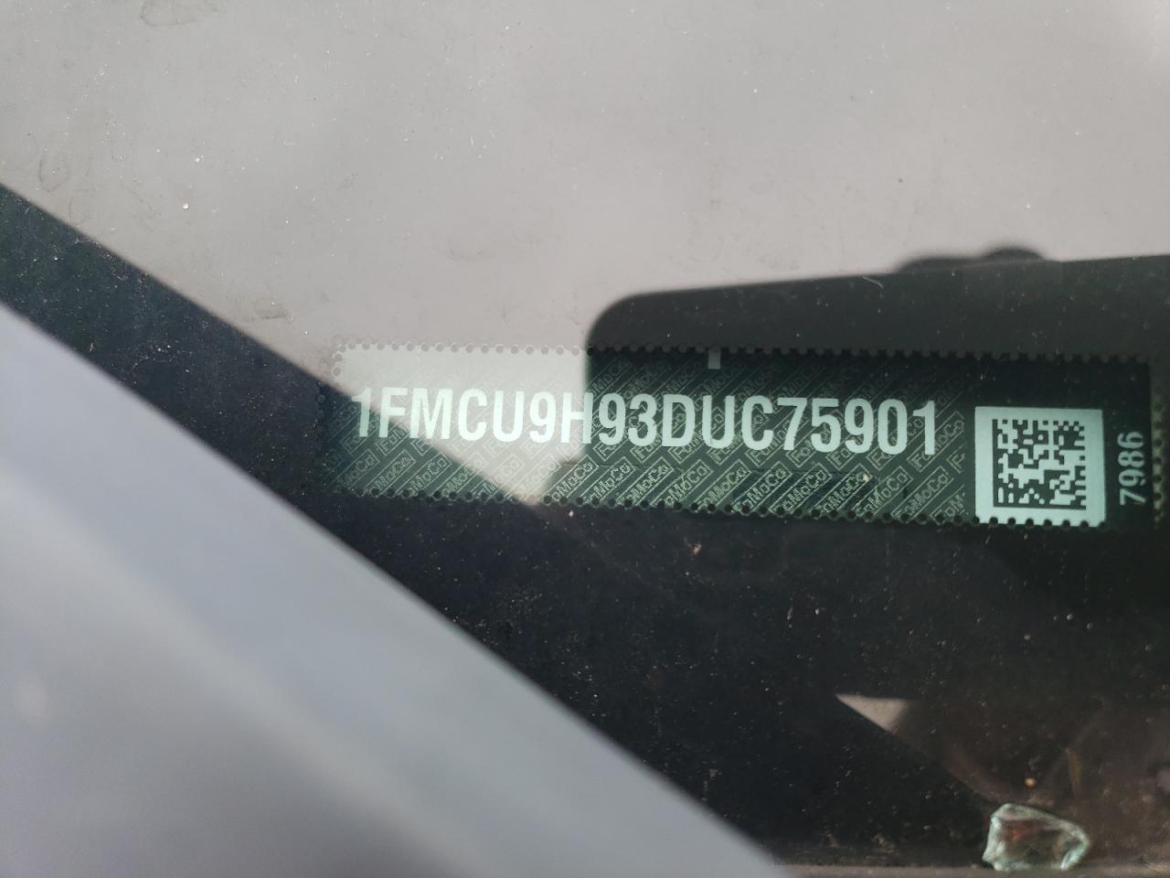 2013 Ford Escape Sel VIN: 1FMCU9H93DUC75901 Lot: 64272574