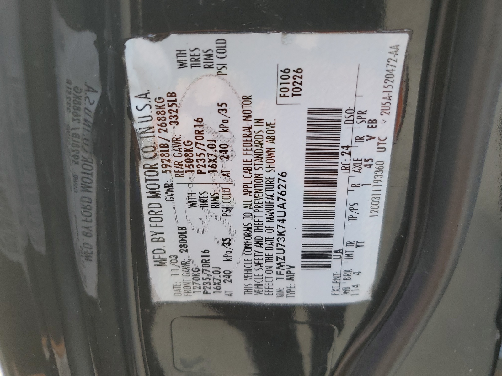 1FMZU73K74UA76276 2004 Ford Explorer Xlt