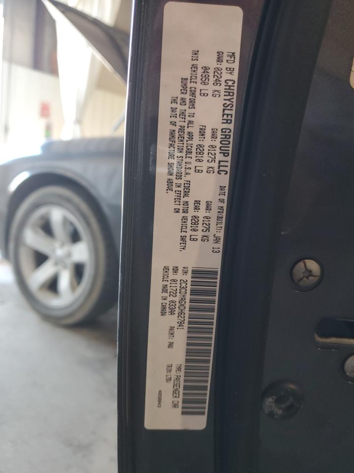 2013 Dodge Challenger Sxt VIN: 2C3CDYAGXDH627841 Lot: 62663634