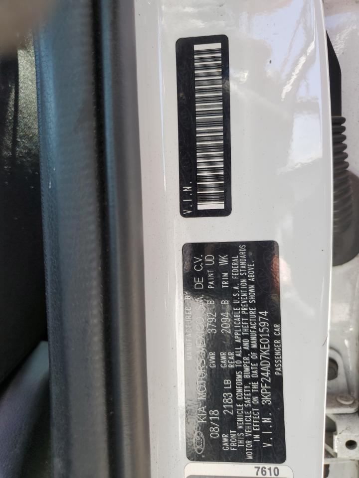 2019 Kia Forte Fe VIN: 3KPF24AD7KE015974 Lot: 64323744