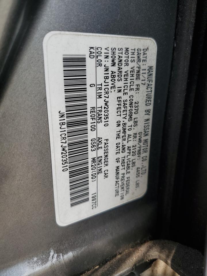 2018 Nissan Rogue Sport S VIN: JN1BJ1CR7JW203510 Lot: 62244204