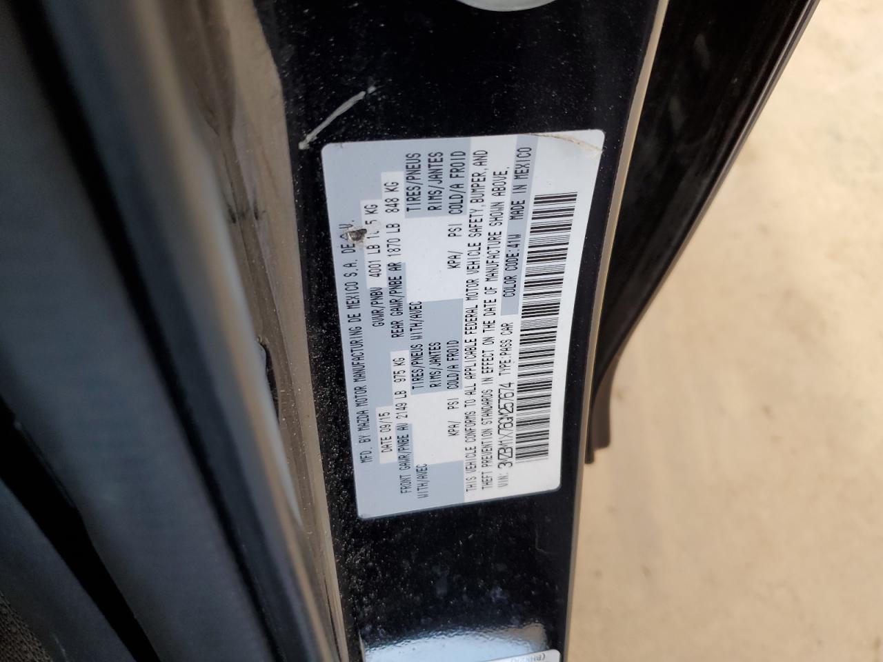 2016 Mazda 3 Grand Touring VIN: 3MZBM1X76GM257674 Lot: 62123214