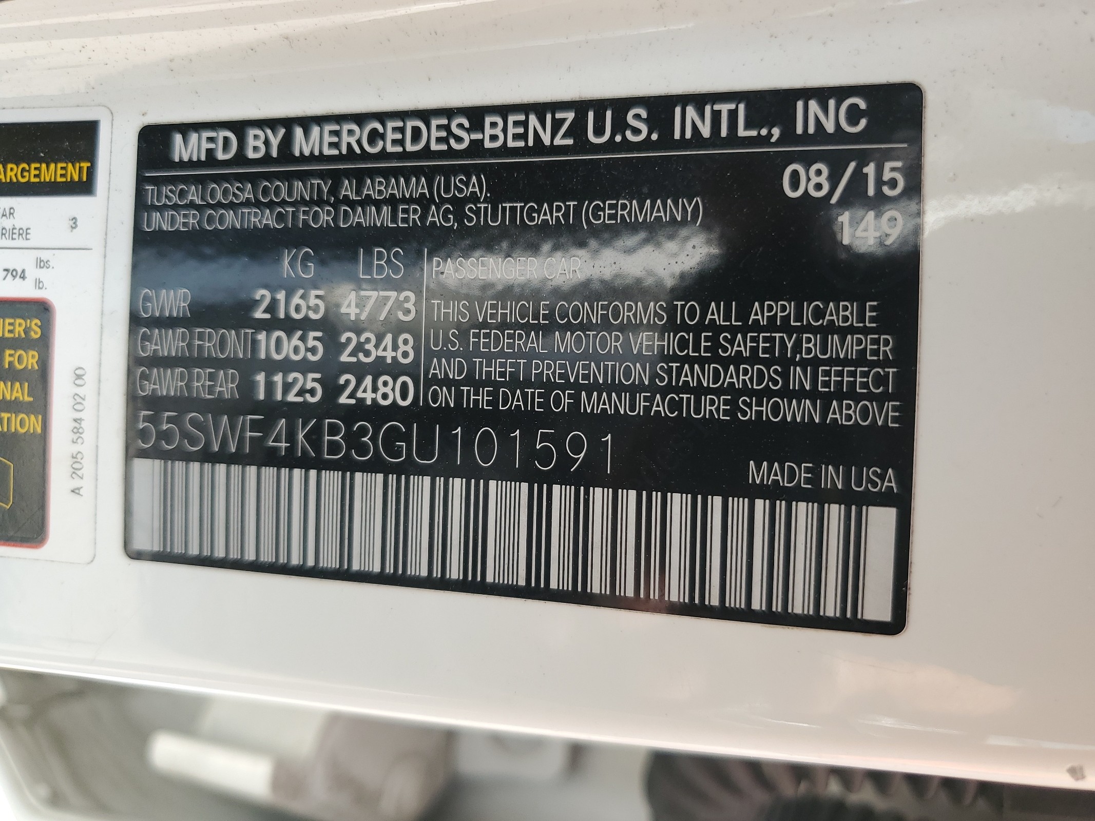 55SWF4KB3GU101591 2016 Mercedes-Benz C 300 4Matic