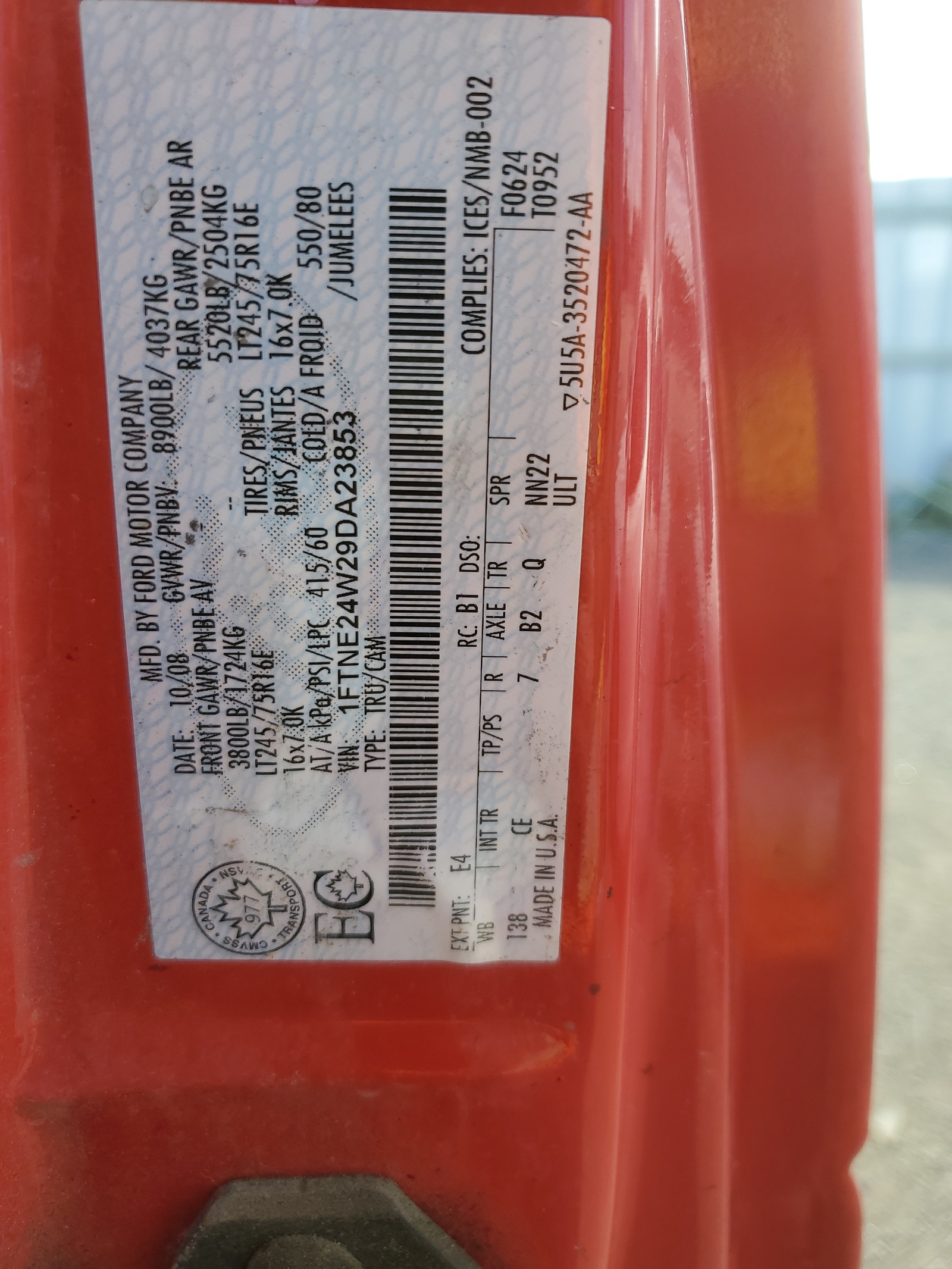 1FTNE24W29DA23853 2009 Ford Econoline E250 Van