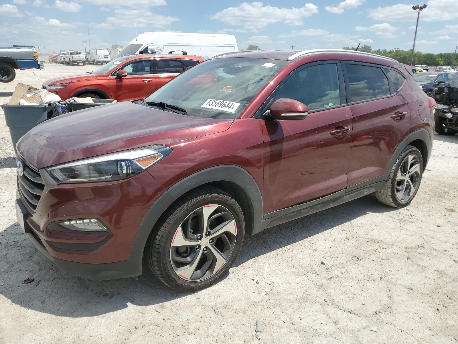 2016 Hyundai Tucson Limited vin: KM8J33A27GU088539